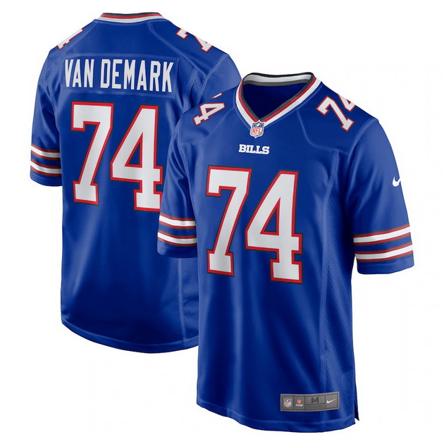 mens nike ryan van demark royal buffalo bills game player jersey